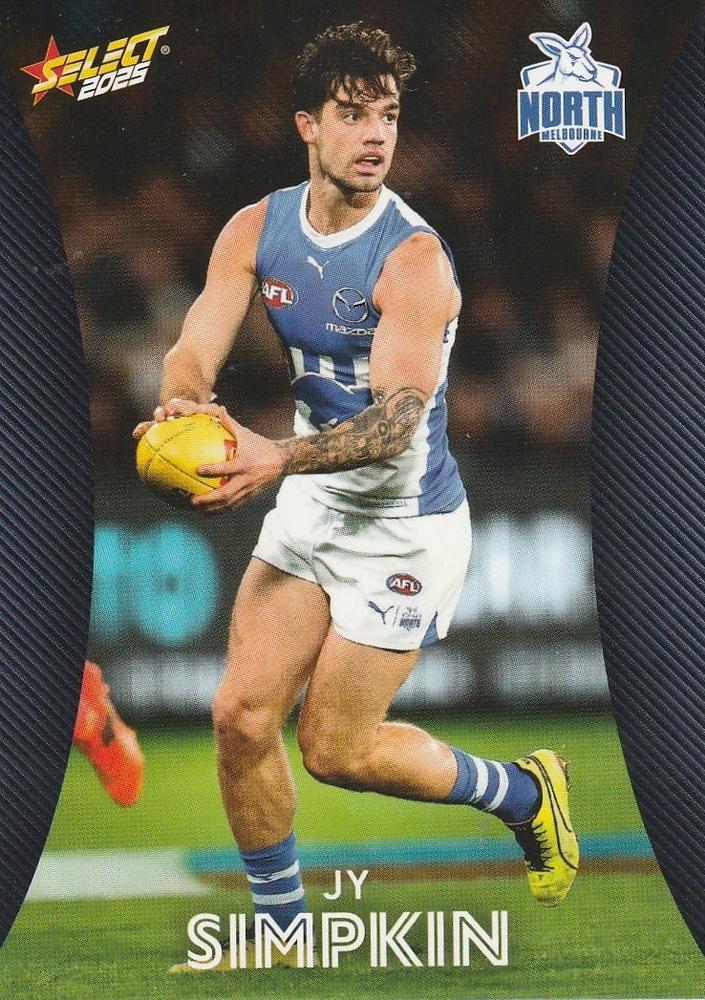Jy Simpkin #129 North Melbourne Kangaroos | 2025 Select AFL Footy Stars | Trading Card