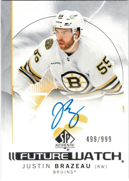 Justin Brazeau #129 Boston Bruins | 2024-25 SP Authentic | NHL Trading Card
