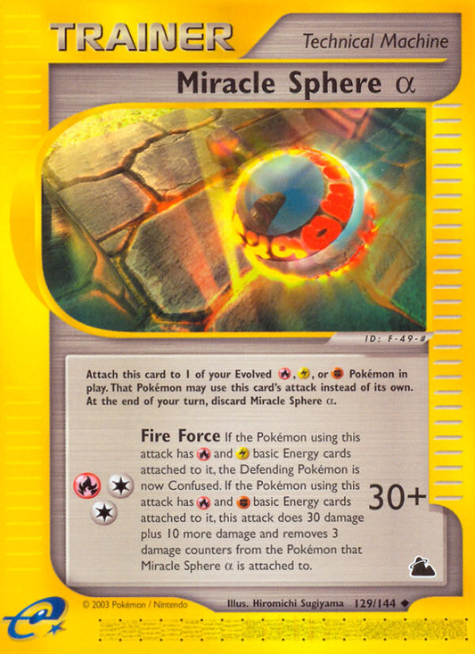 Miracle Sphere α 129/144 Uncommon | Skyridge | Pokemon Card