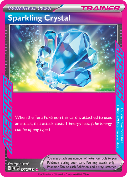 Sparkling Crystal 129/131 ACE SPEC Rare | Prismatic Evolutions | Pokemon Card