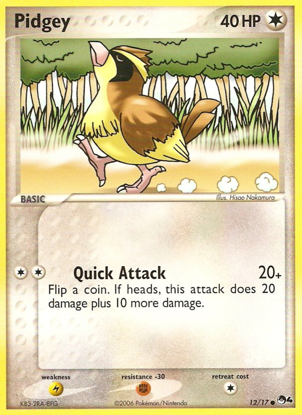 Pidgey 12/17 Common | POP Series 4 | Pokemon Card