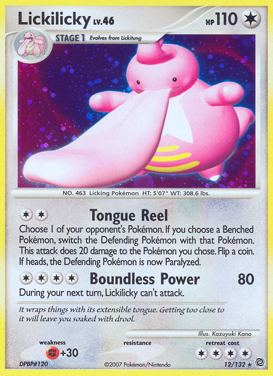 Lickilicky 12/132 Rare Holo | Secret Wonders | Pokemon Card