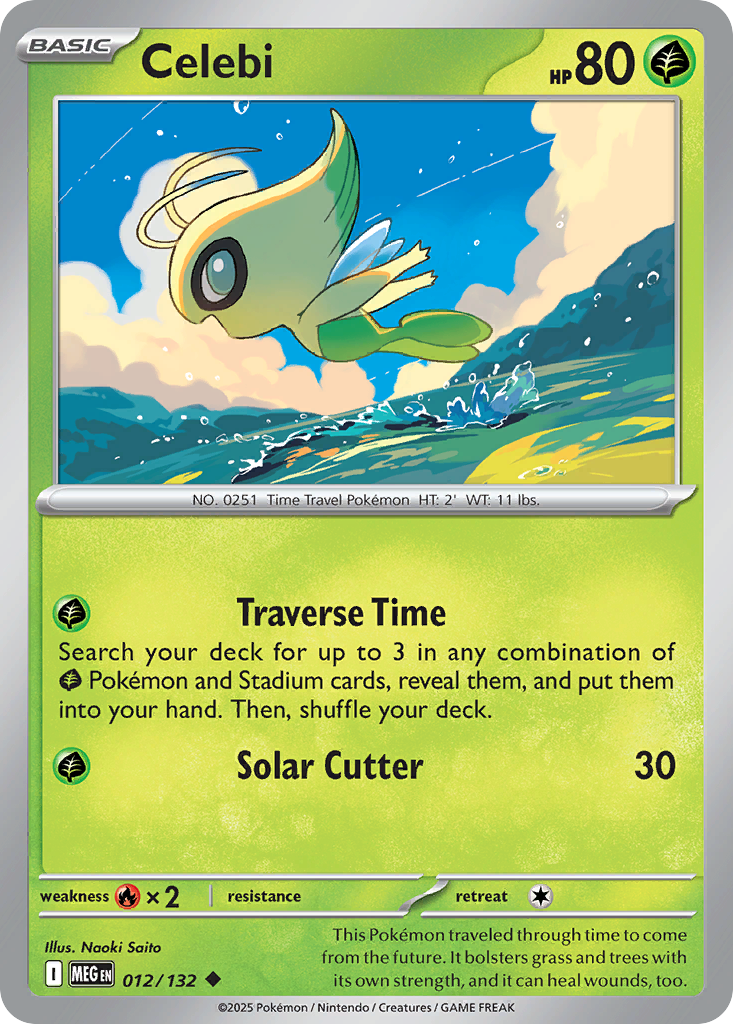 Celebi 12/132 Uncommon | Mega Evolution | Pokemon Card