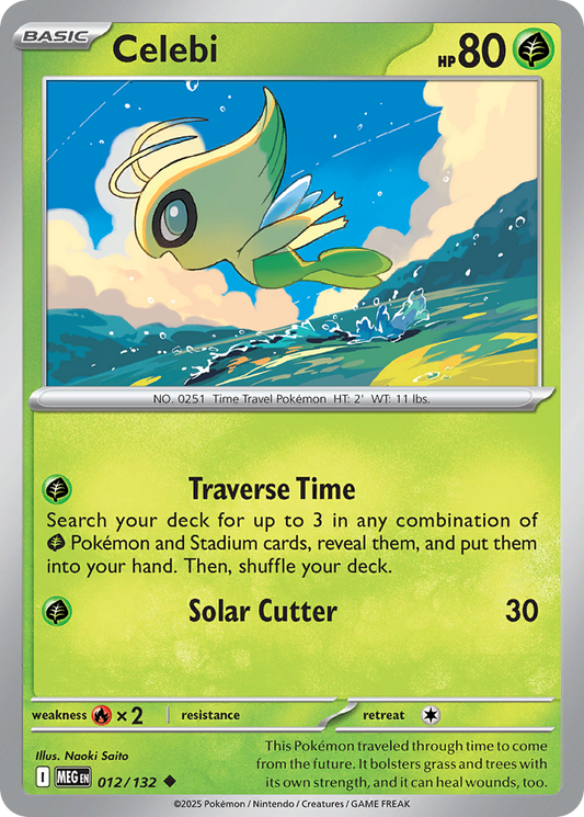Celebi 12/132 Uncommon | Mega Evolution | Pokemon Card