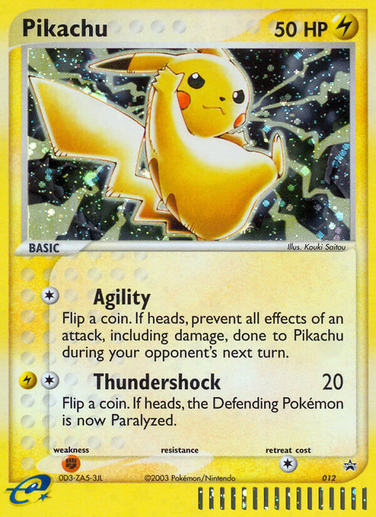 Pikachu #12 Promo | Nintendo Black Star Promos | Pokemon Card
