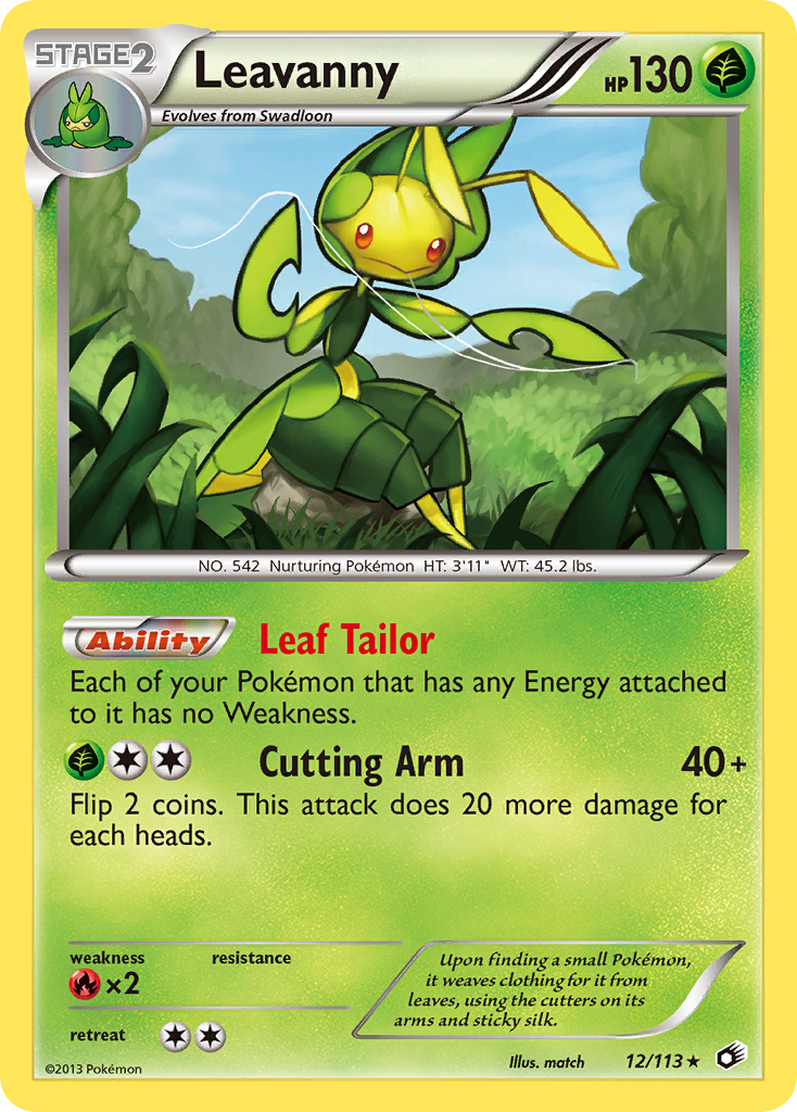Leavanny 12/113 Rare Holo | Legendary Treasures | Pokemon Card