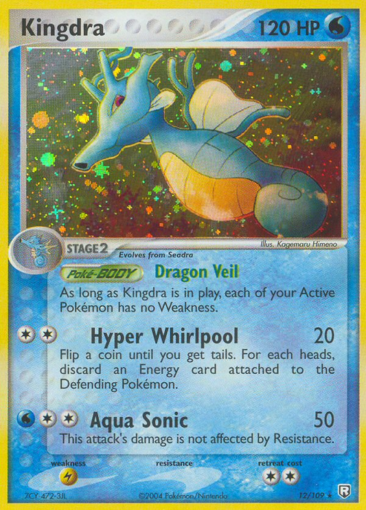 Kingdra 12/109 Rare Holo | Team Rocket Returns | Pokemon Card