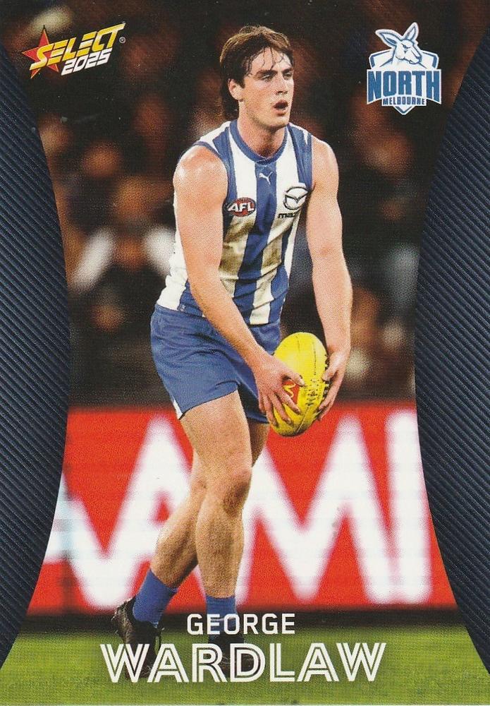 George Wardlaw #130 North Melbourne Kangaroos | 2025 Select AFL Footy Stars | Trading Card
