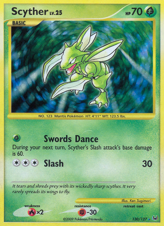 Scyther 130/127 Rare Secret | Platinum | Pokemon Card