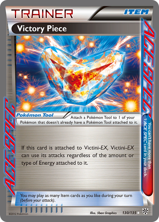 Victory Piece 130/135 Rare ACE | Plasma Storm | Pokemon Card