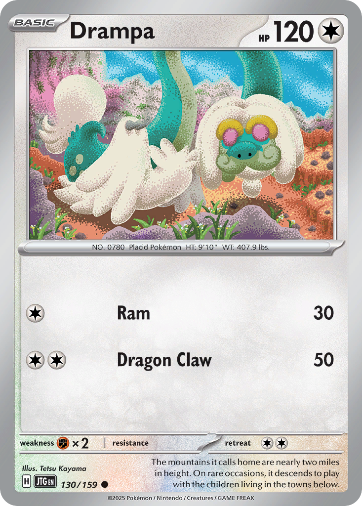 Drampa 130/159 Common | Journey Together | Pokemon Card