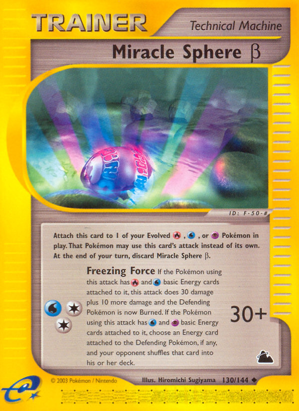 Miracle Sphere β 130/144 Uncommon | Skyridge | Pokemon Card