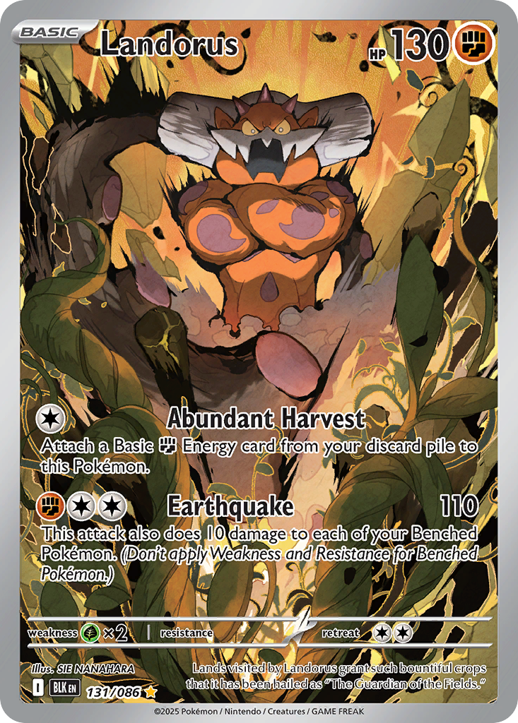 Landorus 131/86 Illustration Rare | Black Bolt | Pokemon Card