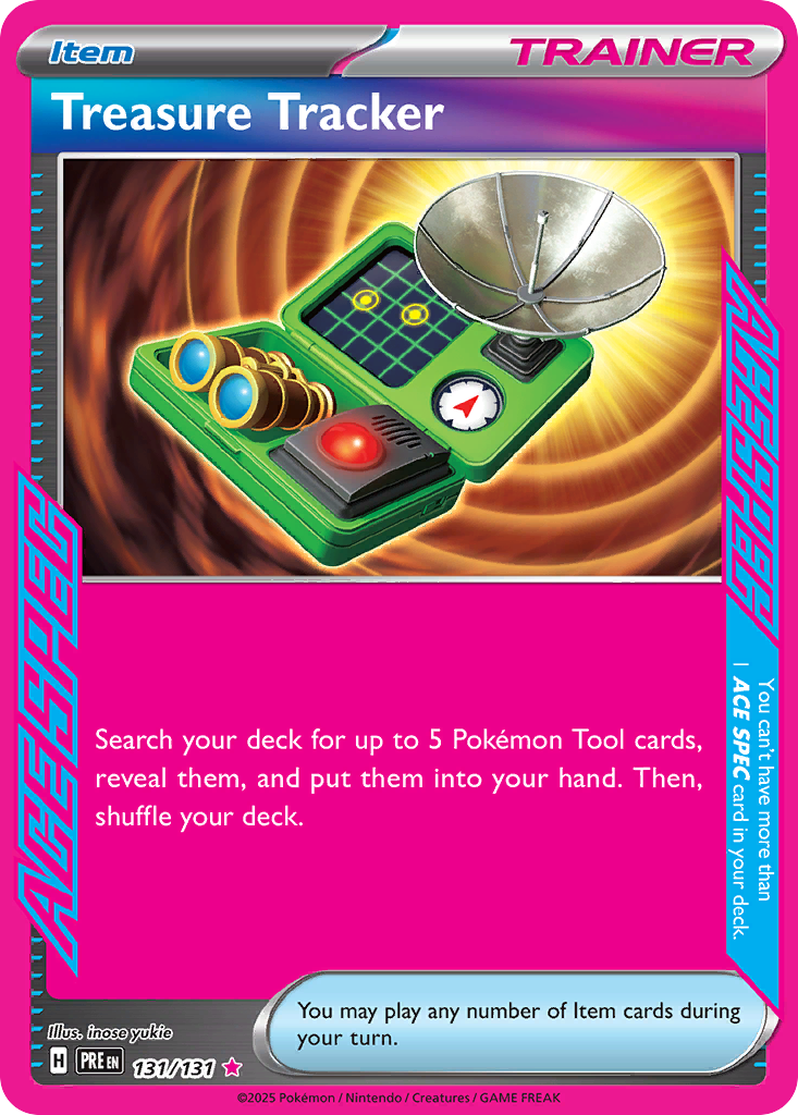 Treasure Tracker 131/131 ACE SPEC Rare | Prismatic Evolutions | Pokemon Card