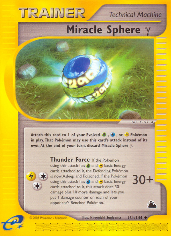 Miracle Sphere γ 131/144 Uncommon | Skyridge | Pokemon Card