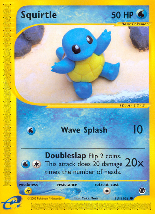 Squirtle 131/165 Common | Expedition Base Set | Pokemon Card