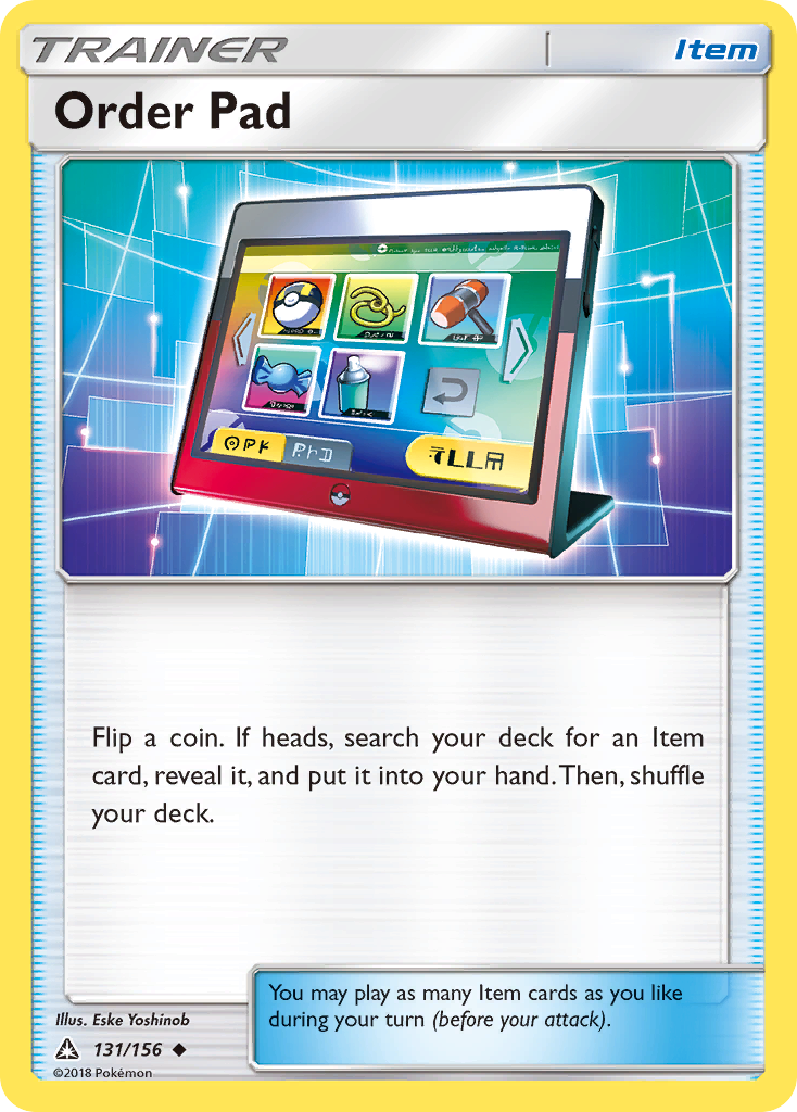 Order Pad 131/156 Uncommon | Ultra Prism | Pokemon Card