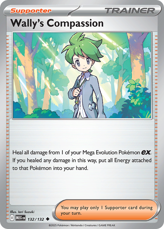 Wally's Compassion 132/132 Uncommon | Mega Evolution | Pokemon Card
