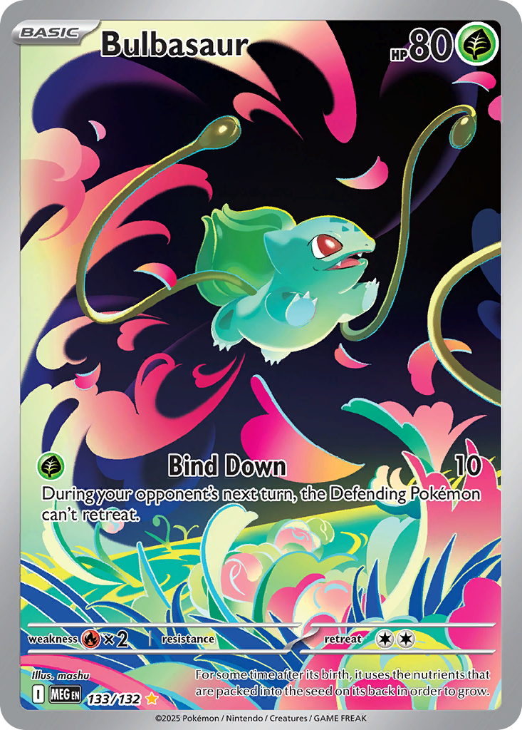 Bulbasaur 133/132 Illustration Rare | Mega Evolution | Pokemon Card