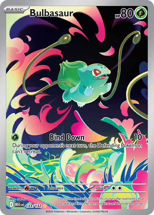Bulbasaur 133/132 Illustration Rare | Mega Evolution | Pokemon Card