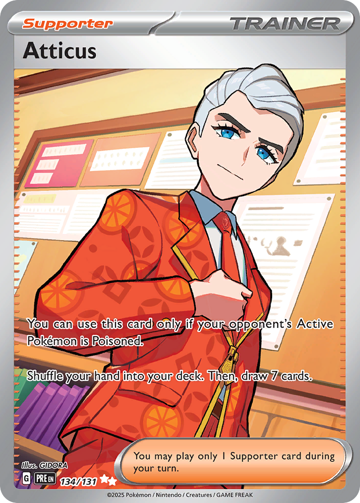 Atticus 134/131 Ultra Rare | Prismatic Evolutions | Pokemon Card