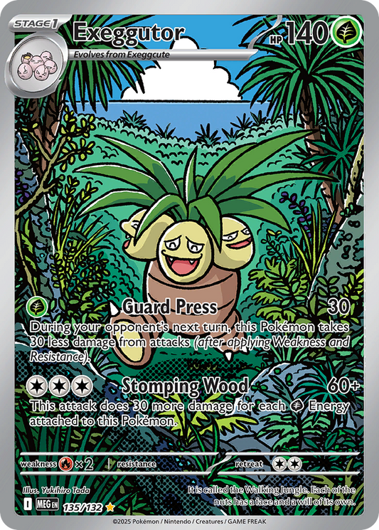 Exeggutor 135/132 Illustration Rare | Mega Evolution | Pokemon Card