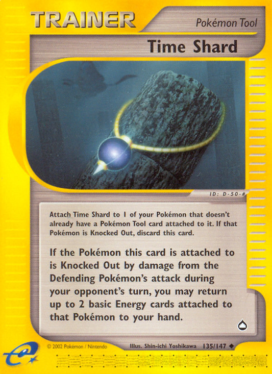 Time Shard 135/147 Uncommon | Aquapolis | Pokemon Card