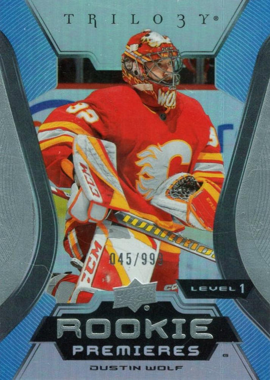 Dustin Wolf #137 Calgary Flames | 2023-24 Upper Deck Trilogy | NHL Trading Card