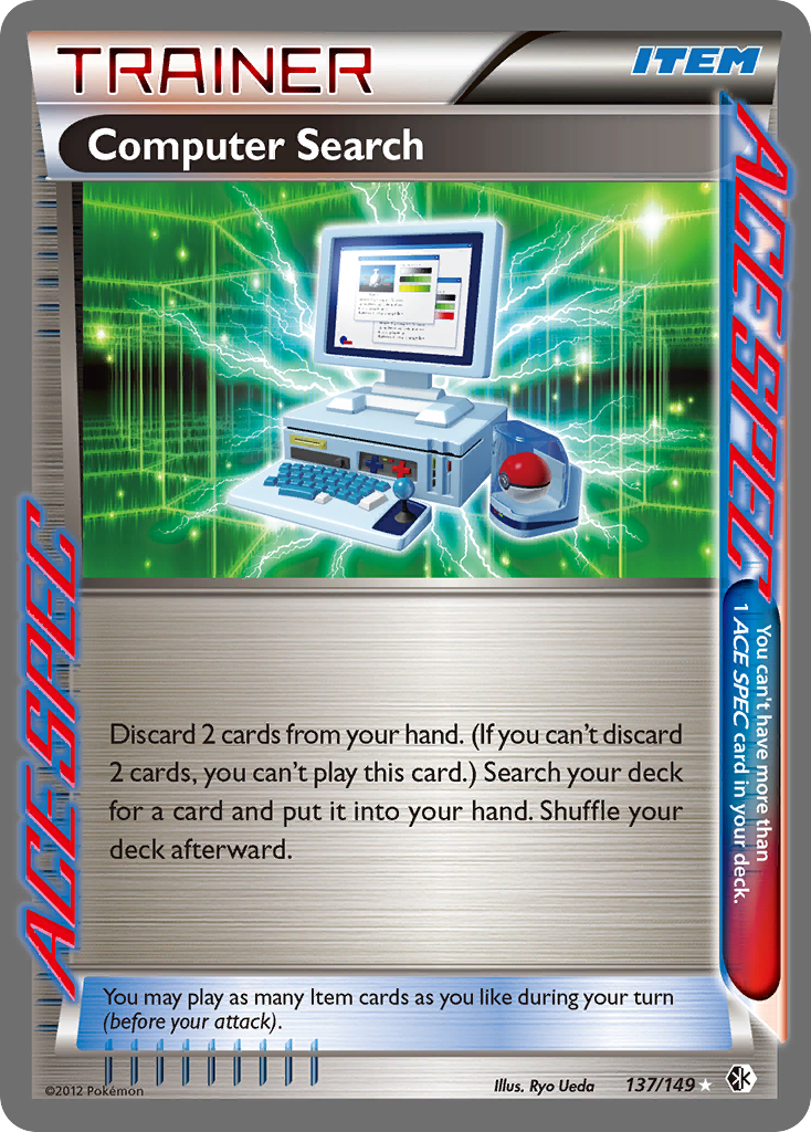 Computer Search 137/149 Rare ACE | Boundaries Crossed | Pokemon Card