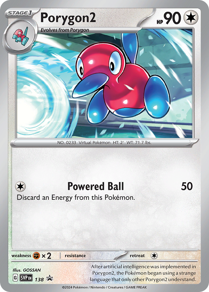 Porygon2 #138 Promo | Scarlet & Violet Black Star Promos | Pokemon Card