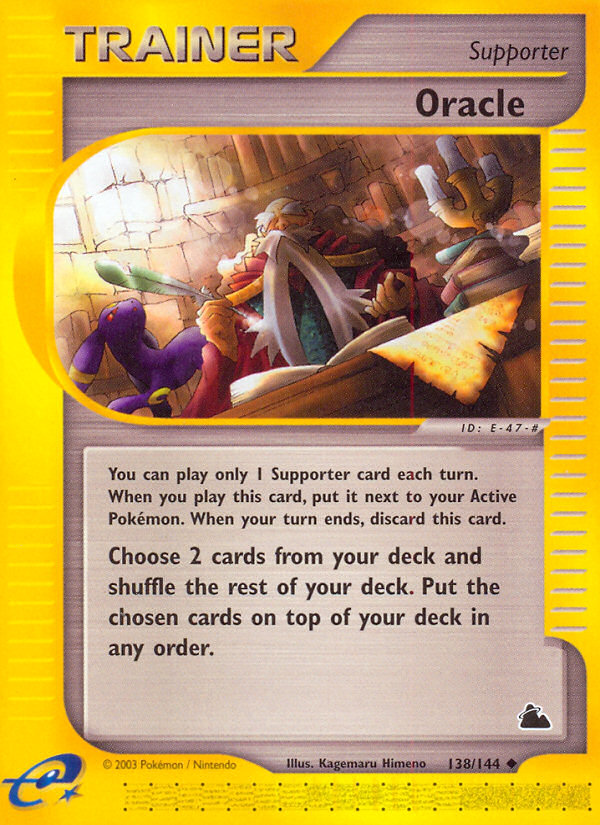 Oracle 138/144 Uncommon | Skyridge | Pokemon Card