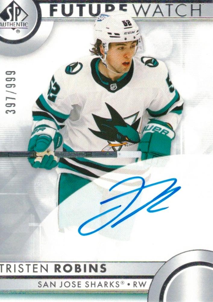 Tristen Robins #139 San Jose Sharks | 2023-24 SP Authentic | NHL Trading Card