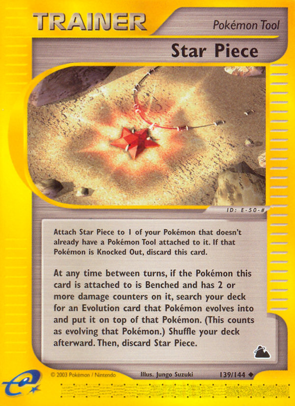 Star Piece 139/144 Uncommon | Skyridge | Pokemon Card