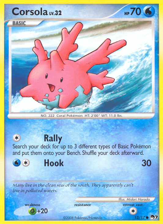 Corsola 13/17 Common | POP Series 7 | Pokemon Card