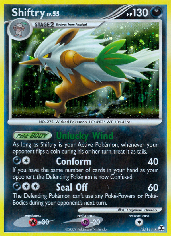 Shiftry 13/111 Rare Holo | Rising Rivals | Pokemon Card