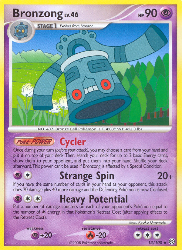 Bronzong 13/100 Rare | Stormfront | Pokemon Card