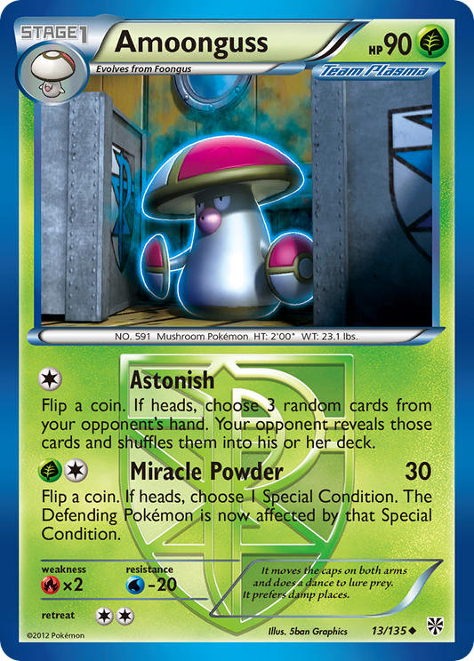 Amoonguss 13/135 Uncommon | Plasma Storm | Pokemon Card