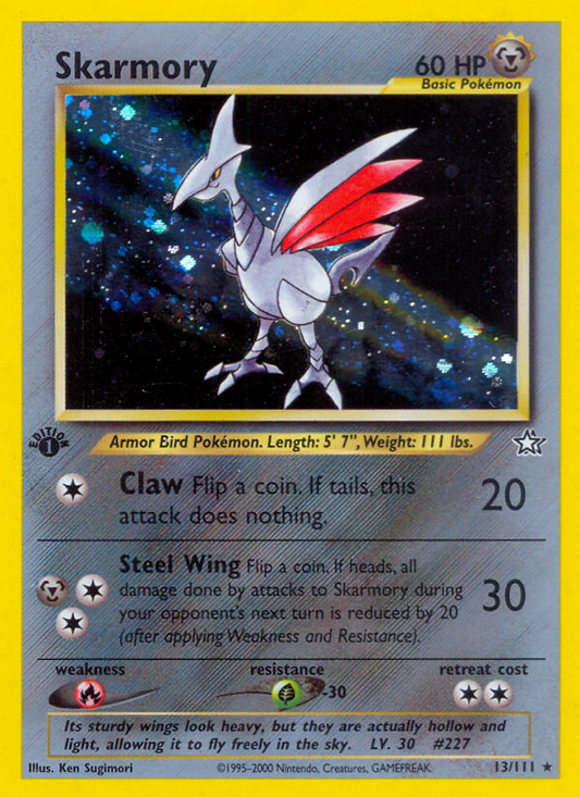Skarmory 13/111 Rare Holo | Neo Genesis | Pokemon Card