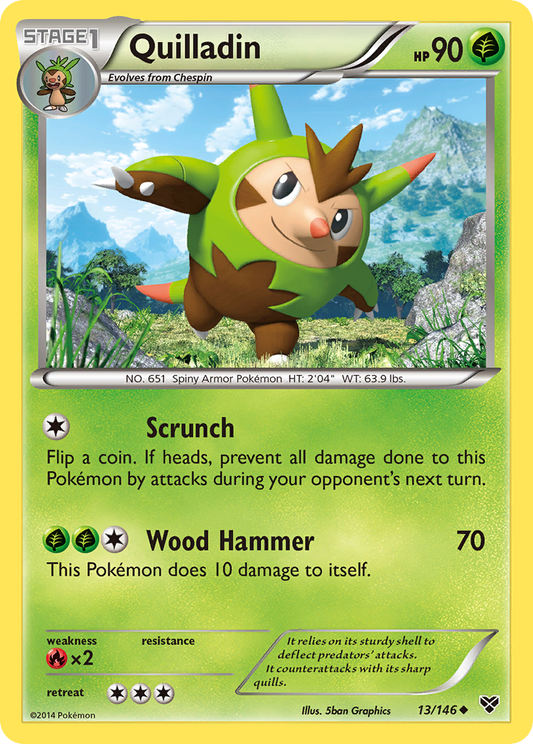 Quilladin 13/146 Uncommon | XY | Pokemon Card