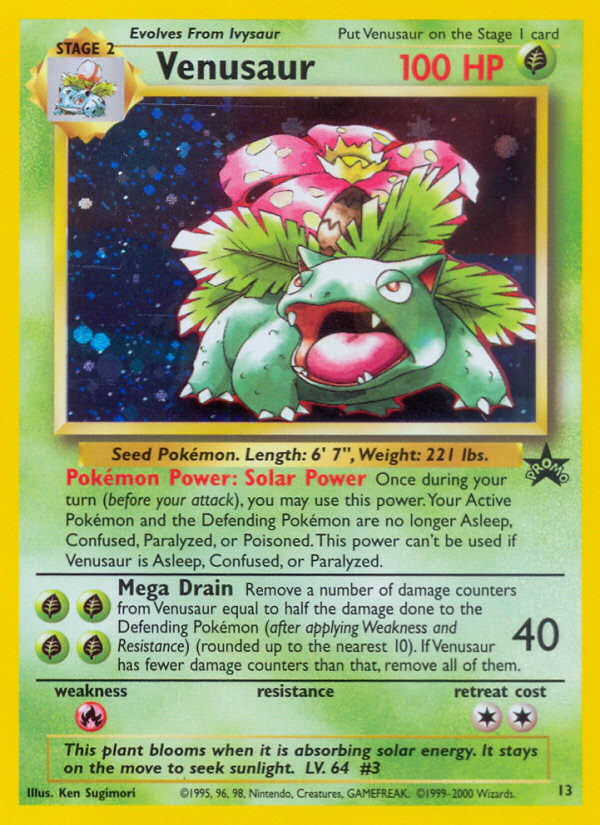 Venusaur 13/53 Promo | Wizards Black Star Promos | Pokemon Card