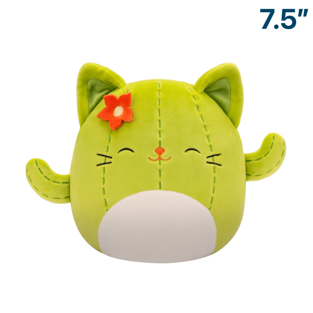 Ms. Miss the Cat Cactus 7.5 Squishmallow Plush Brickheads Collectables