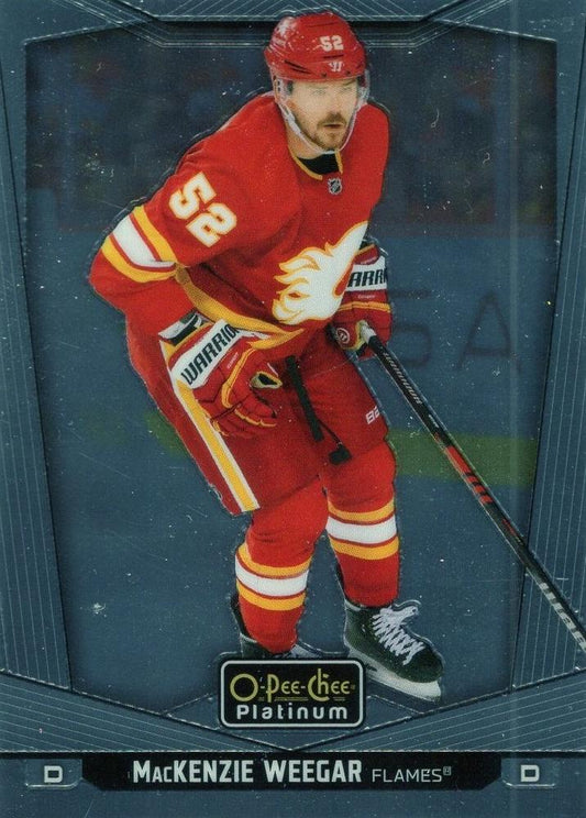 MacKenzie Weegar #140 Calgary Flames | 2024-25 O-Pee-Chee Platinum | NHL Trading Card
