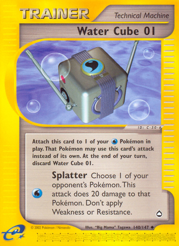 Water Cube 01 140/147 Uncommon | Aquapolis | Pokemon Card