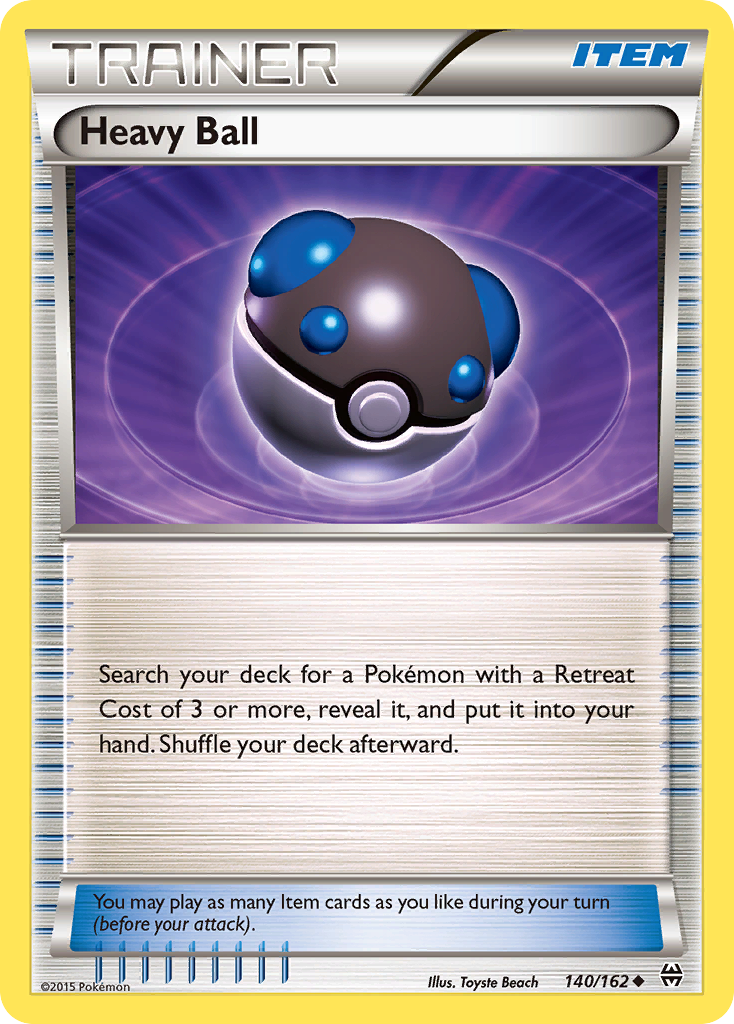 Heavy Ball 140/162 Uncommon | BREAKthrough | Pokemon Card