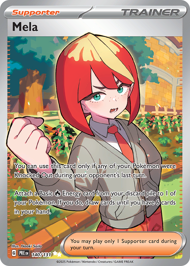 Mela 140/131 Ultra Rare | Prismatic Evolutions | Pokemon Card