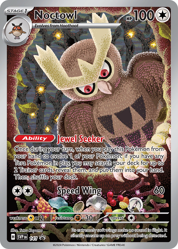 Noctowl #141 Promo | Scarlet & Violet Black Star Promos | Pokemon Card