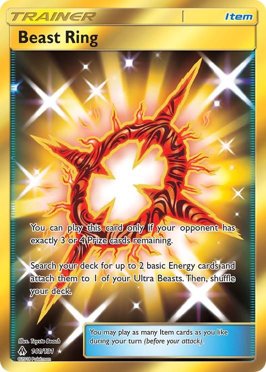 Beast Ring 141/131 Rare Secret | Forbidden Light | Pokemon Card