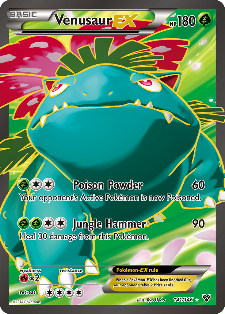 Venusaur-EX 141/146 Rare Ultra | XY | Pokemon Card