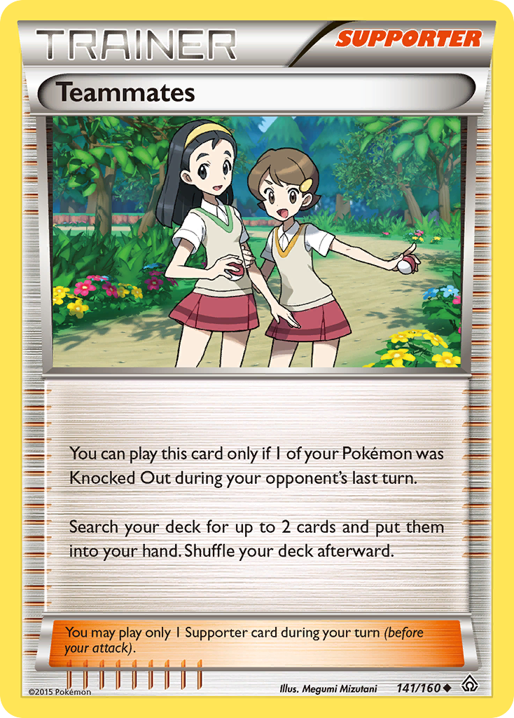 Teammates 141/160 Uncommon | Primal Clash | Pokemon Card