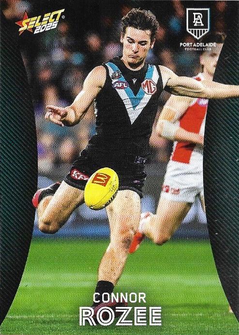 Connor Rozee #142 Port Adelaide Power | 2025 Select AFL Footy Stars | Trading Card